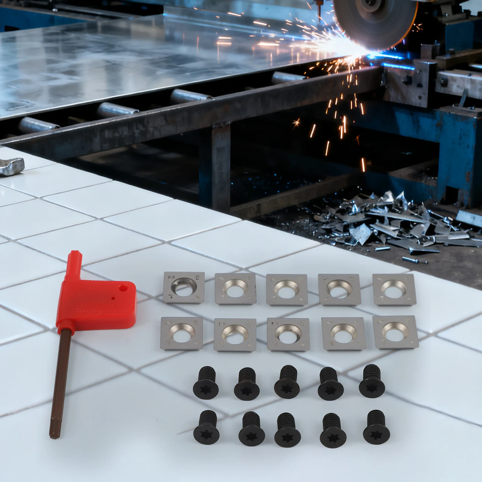 Woodworking Projects Square Carbide Inserts Carbide Cutting Tool 2.5mm Thickness Tool 30 Degrees Cutting Angle
Woodworking Projects Square Carbide Inserts Carbide Cutting Tool 2.5mm Thickness Tool 30 Degrees Cutting Angle