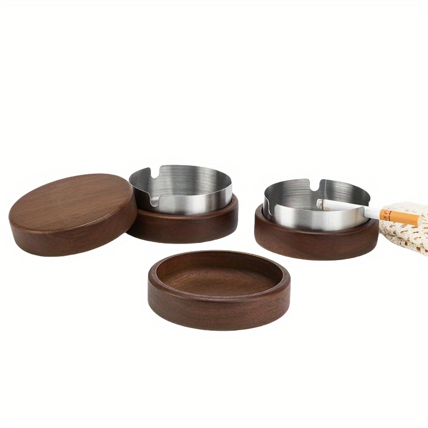 Wooden Ashtray with Lid, Round Creative Ashtray for Home and Office Use, Durable Wood, Windproof Design Room accessories for men
Wooden Ashtray with Lid, Round Creative Ashtray for Home and Office Use, Durable Wood, Windproof Design Room accessories for men