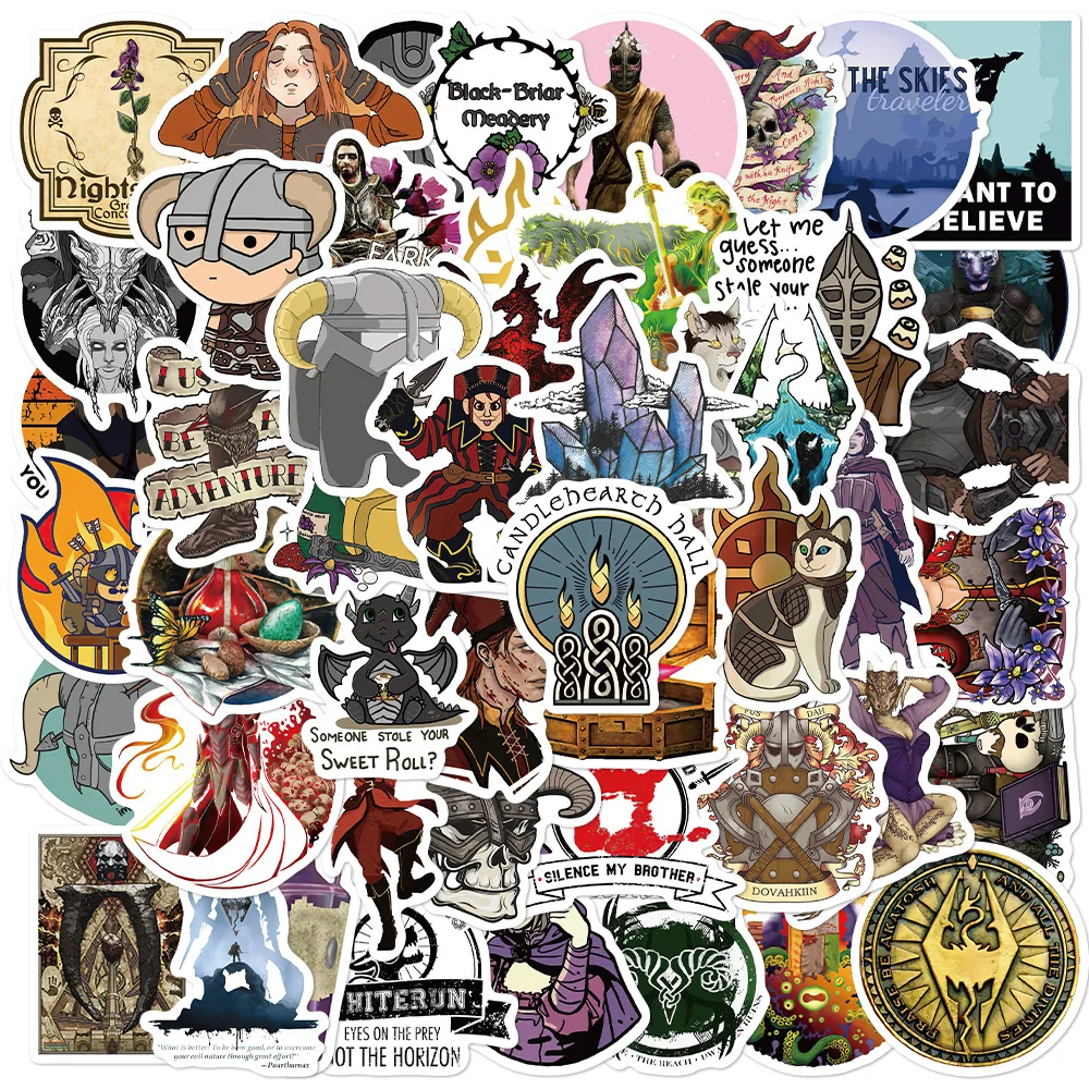 10/50PCS Game The Elder Scrolls Stickers Cool Decoration Refrigerator Skateboard Cell Phone Case Water Cup Laptop Decal Kids Toy
10/50PCS Game The Elder Scrolls Stickers Cool Decoration Refrigerator Skateboard Cell Phone Case Water Cup Laptop Decal Kids Toy