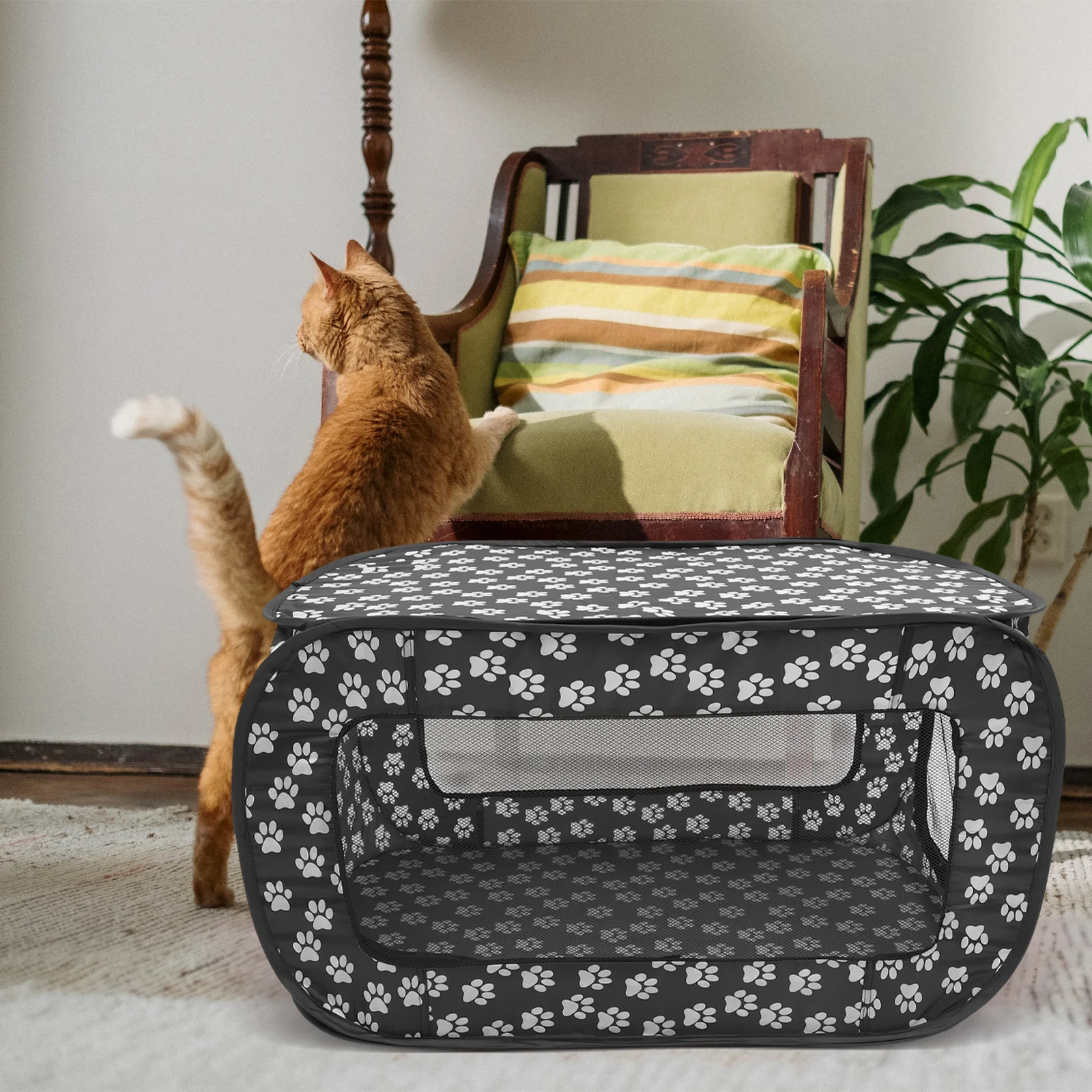 Folding Pet Tent Playpen Fence Cat Hut Small Dogs Washable Mesh Breathable Comfortable Sleeping Place Pet Tent
Folding Pet Tent Playpen Fence Cat Hut Small Dogs Washable Mesh Breathable Comfortable Sleeping Place Pet Tent