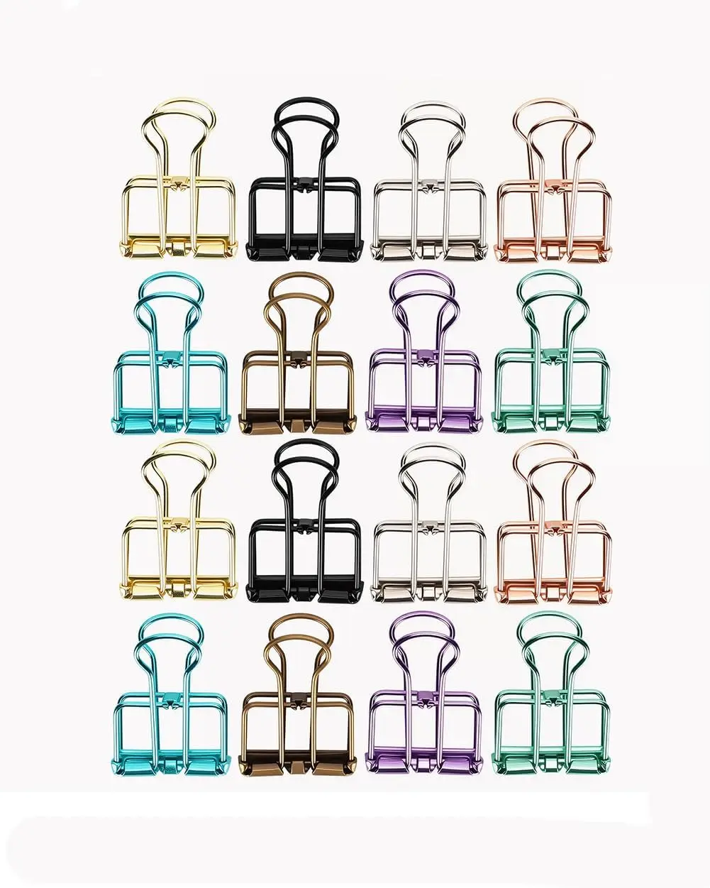 16PCS Multicolor Metal Wire Clips Hollow Out Paper Organizer Colorful Long Tail Binder Clips Metal Paper Clamps Binder Clips
16PCS Multicolor Metal Wire Clips Hollow Out Paper Organizer Colorful Long Tail Binder Clips Metal Paper Clamps Binder Clips