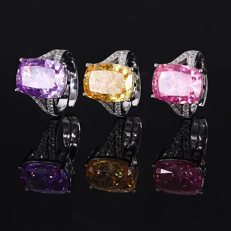 Jewelry Gold-Plated High Carbon Ice Flower Square Diamond Copper Inlaid Elegance Retro Ring Female 12*16
Jewelry Gold-Plated High Carbon Ice Flower Square Diamond Copper Inlaid Elegance Retro Ring Female 12*16