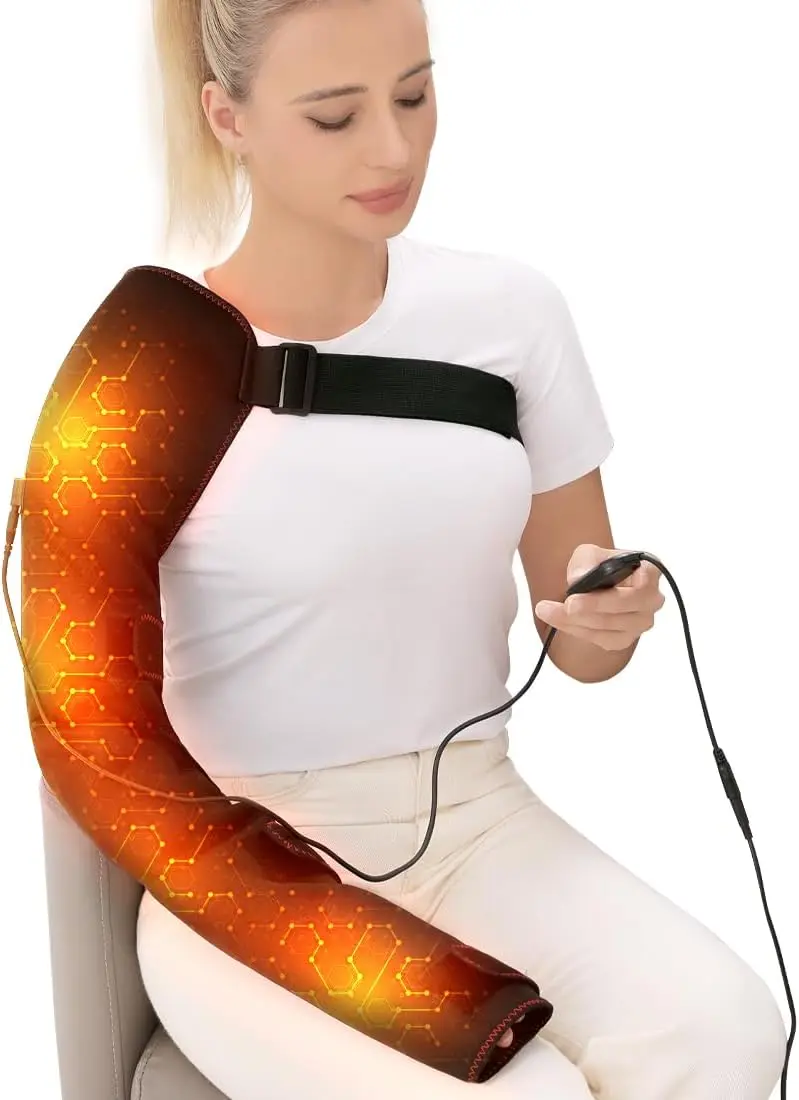Shoulder Arm Massage Heating Brace Long Heated Elbow Heating Support 3 Vibration Heat Settings Shoulder Wrap for Frozen Shoulder
Shoulder Arm Massage Heating Brace Long Heated Elbow Heating Support 3 Vibration Heat Settings Shoulder Wrap for Frozen Shoulder
