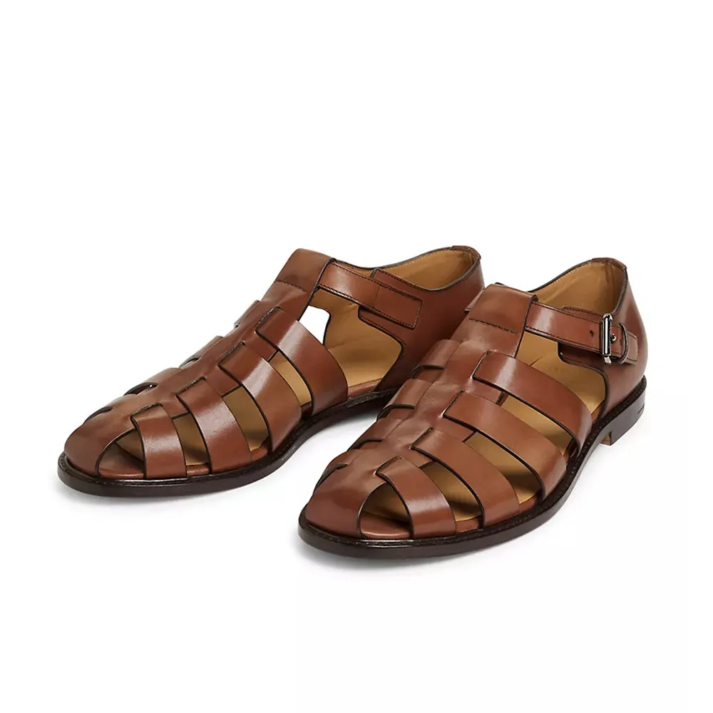 Genuine Leather Sandals Men's Summer Breathable Casual Business Shoes Youth Trendy Roman Shoes Flat Beach Shoes
Genuine Leather Sandals Men's Summer Breathable Casual Business Shoes Youth Trendy Roman Shoes Flat Beach Shoes