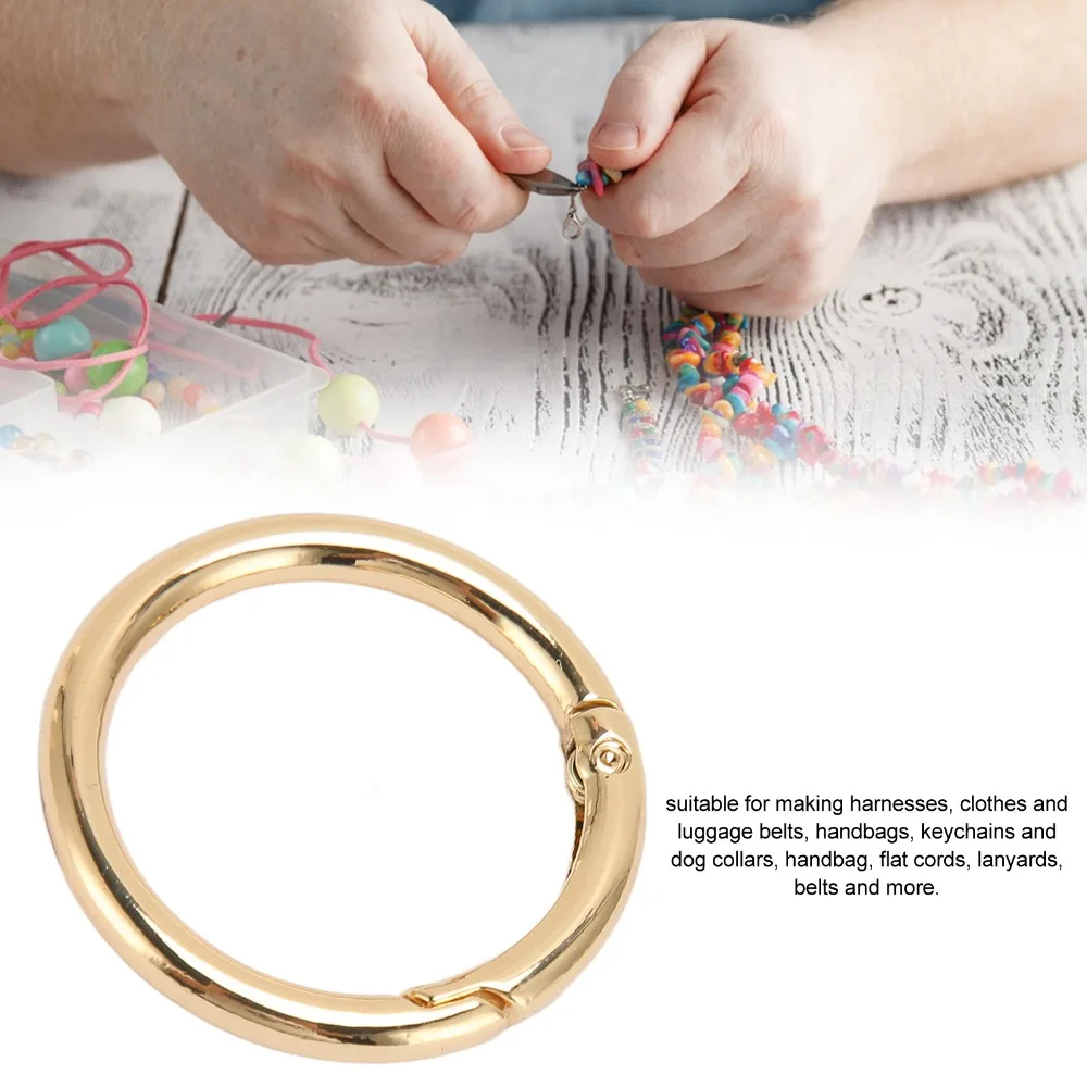 20pcs Jewelry Tools Gold Spring O Rings 40MM Zinc Alloy Spring Buckles Silver Metal Spring Snap Hooks Pet Chains
20pcs Jewelry Tools Gold Spring O Rings 40MM Zinc Alloy Spring Buckles Silver Metal Spring Snap Hooks Pet Chains
