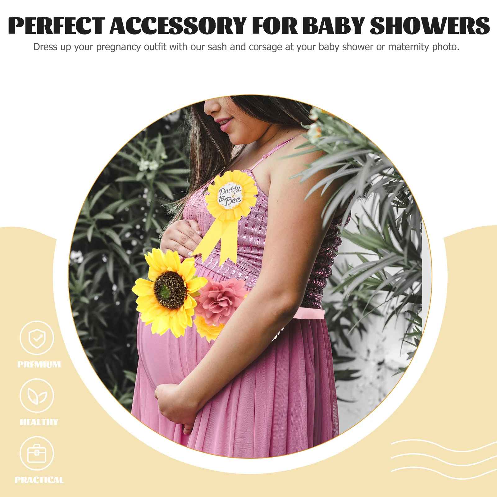 Mom to Sash Baby Shower Pregnancy Photo Props Yellow Sunflower Corsage Maternity Belt Pregnancy Sash Shower Gifts
Mom to Sash Baby Shower Pregnancy Photo Props Yellow Sunflower Corsage Maternity Belt Pregnancy Sash Shower Gifts