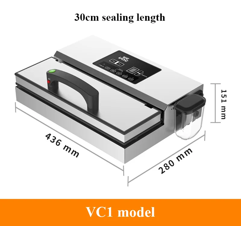 VC1 VC2 Small commercial food vacuum packaging machine Vacuum sealing machine without picking bags Plastic heat sealing
VC1 VC2 Small commercial food vacuum packaging machine Vacuum sealing machine without picking bags Plastic heat sealing
