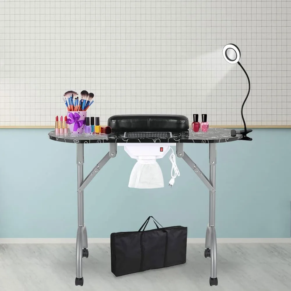 Nail Art Table with Magnifying Mirror USB LED Light Fan Dust Collector Carrying Bag 35 Inch Portable Foldable Nail Art Table
Nail Art Table with Magnifying Mirror USB LED Light Fan Dust Collector Carrying Bag 35 Inch Portable Foldable Nail Art Table