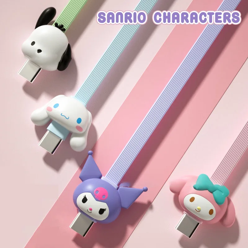 Kawaii Hello Kitty Kuromi My Melody Fast Charging Data Cable 2-In-1 for Iphone 15 Anime Sanrio Cute Doll Charging Cable Type-C
Kawaii Hello Kitty Kuromi My Melody Fast Charging Data Cable 2-In-1 for Iphone 15 Anime Sanrio Cute Doll Charging Cable Type-C