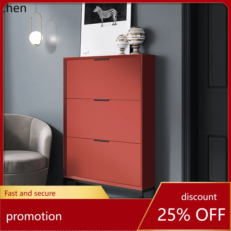 HXL minimalist ultra-thin shoe cabinet tipping bucket solid wood household door small apartment entrance cabinet
HXL minimalist ultra-thin shoe cabinet tipping bucket solid wood household door small apartment entrance cabinet