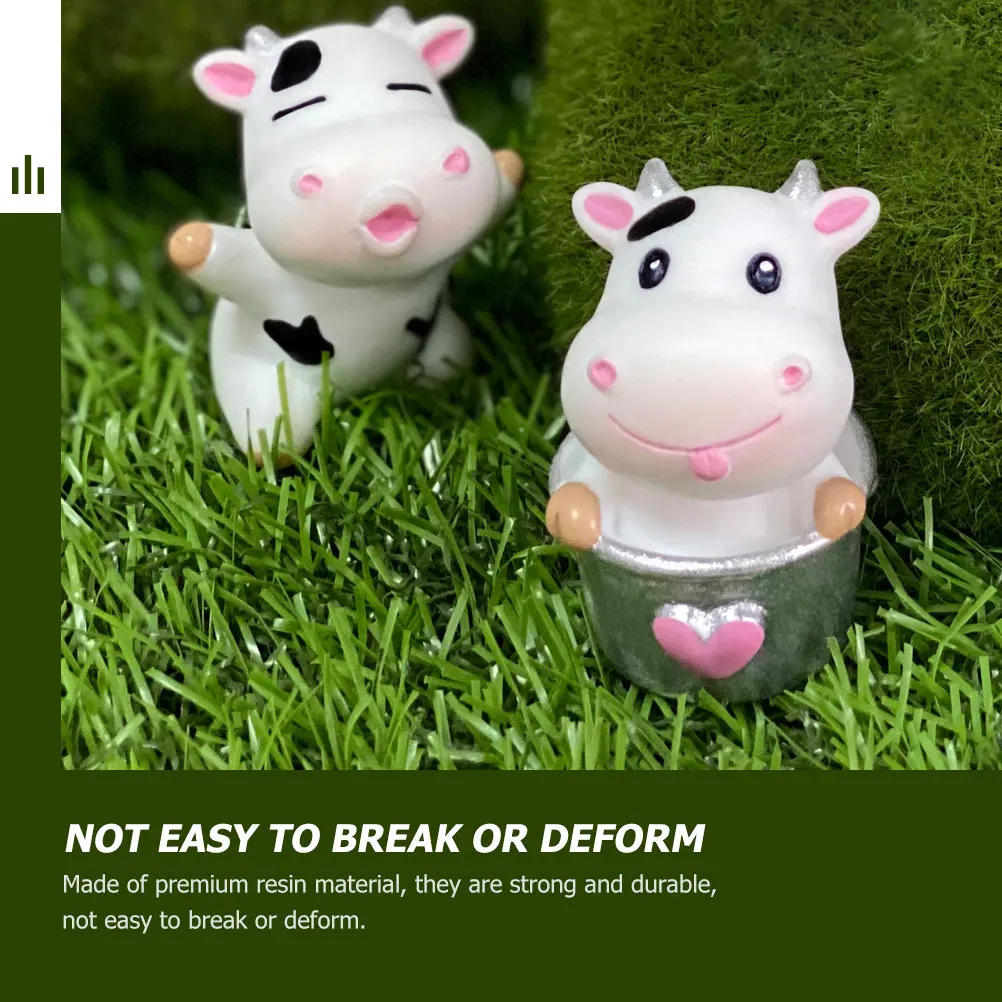 8pcs Resin Cow Figurines Durable Mini Crafts Cartoon Statues Tiny Decor Lawn Garden Decorations Animal Sculptures Micro
8pcs Resin Cow Figurines Durable Mini Crafts Cartoon Statues Tiny Decor Lawn Garden Decorations Animal Sculptures Micro