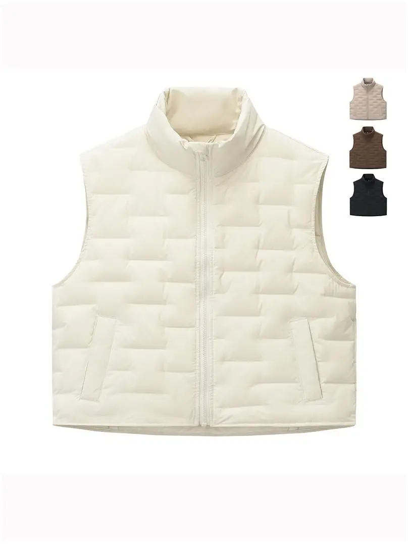 90 White Goose down Vest ort Loose Fit Stand Collar Women's Versatile Jaet Coat Warmth Sle Commute Straight Tube China
90 White Goose down Vest ort Loose Fit Stand Collar Women's Versatile Jaet Coat Warmth Sle Commute Straight Tube China