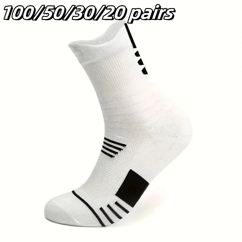 100/50/30/20 pairs of men and women non-slip cotton socks long soccer basketball sports socks, breathable deodorant socks
100/50/30/20 pairs of men and women non-slip cotton socks long soccer basketball sports socks, breathable deodorant socks
