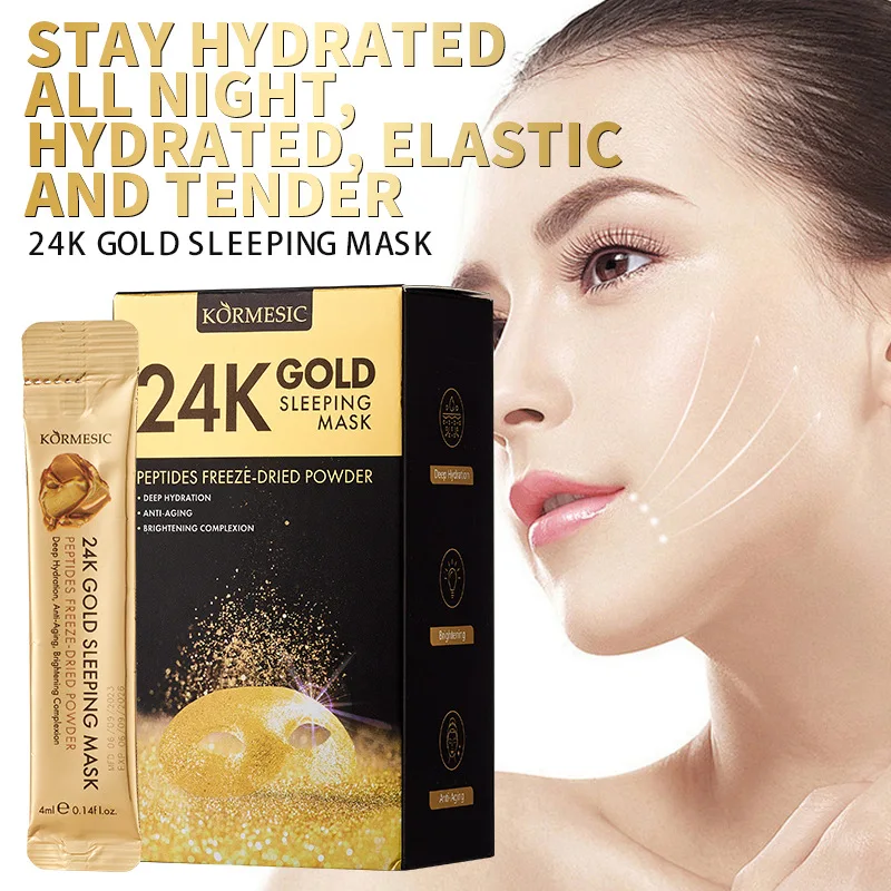 24K Gold Sleep Facial Mask Deep Hydration Anti-aging Brightening Complexion Face Mask Cream
24K Gold Sleep Facial Mask Deep Hydration Anti-aging Brightening Complexion Face Mask Cream