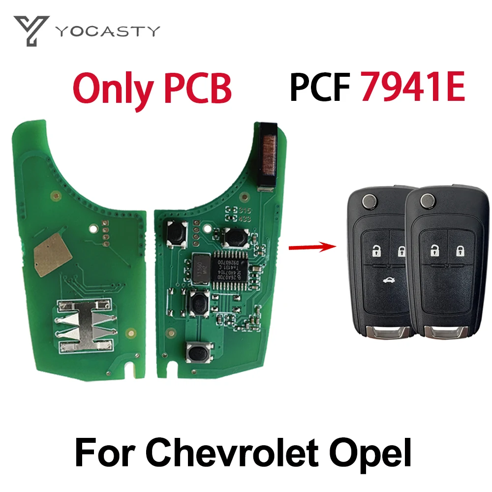 YOCASTY 433MHz PCF7941E Remote Flip Car Key PCB For 2009 - 2017 Chevrolet Opel Vauxhall Astra J Corsa Tourer Insignia E Zafira
YOCASTY 433MHz PCF7941E Remote Flip Car Key PCB For 2009 - 2017 Chevrolet Opel Vauxhall Astra J Corsa Tourer Insignia E Zafira