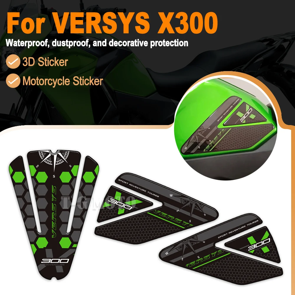 For Kawasaki Versys X 300 X300 Versys-X Motorcycle Tank Grips Pads Knee Guard Protector Anti-Slip Epoxy Resin Fticker Decals Kit
For Kawasaki Versys X 300 X300 Versys-X Motorcycle Tank Grips Pads Knee Guard Protector Anti-Slip Epoxy Resin Fticker Decals Kit