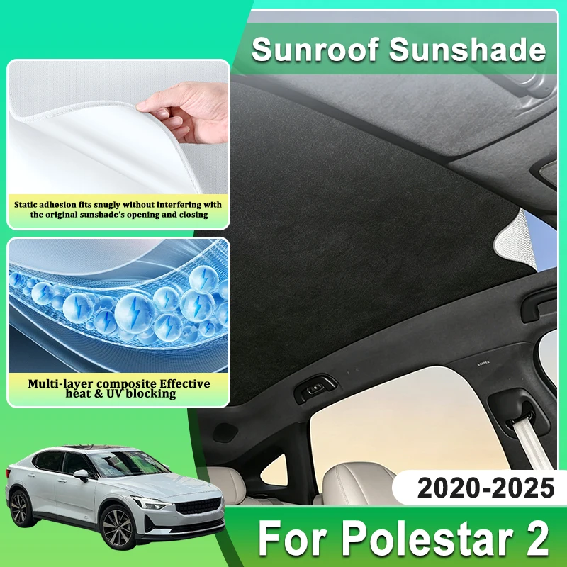 For Polestar 2 2023 Accessories 2020~2025 Car Electrostatic Adsorption Sun Roof Shades Auto Sunroof Sunshades Visor Covers Parts
For Polestar 2 2023 Accessories 2020~2025 Car Electrostatic Adsorption Sun Roof Shades Auto Sunroof Sunshades Visor Covers Parts