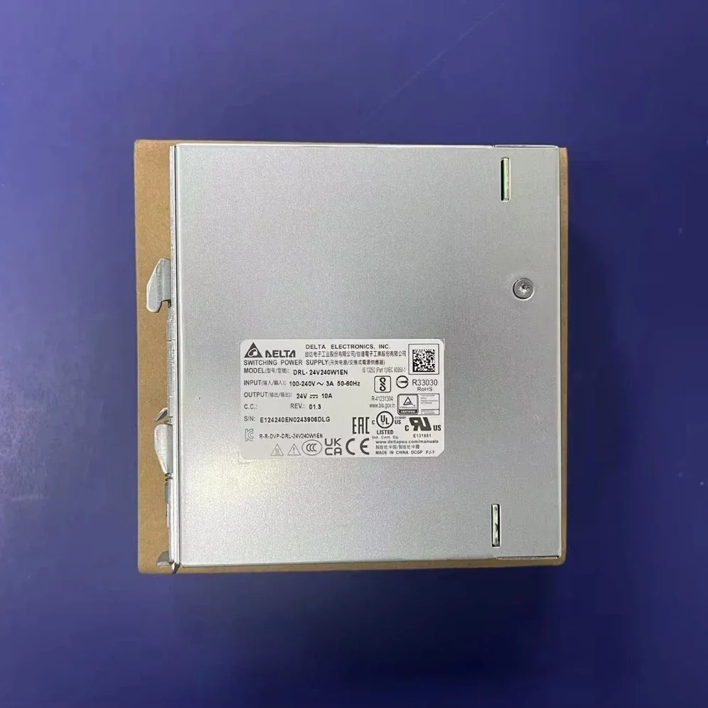 DELTA LYTE II Series DRL-24V240W1EN DIN Rail Power Supply 24V 10A 240W
DELTA LYTE II Series DRL-24V240W1EN DIN Rail Power Supply 24V 10A 240W