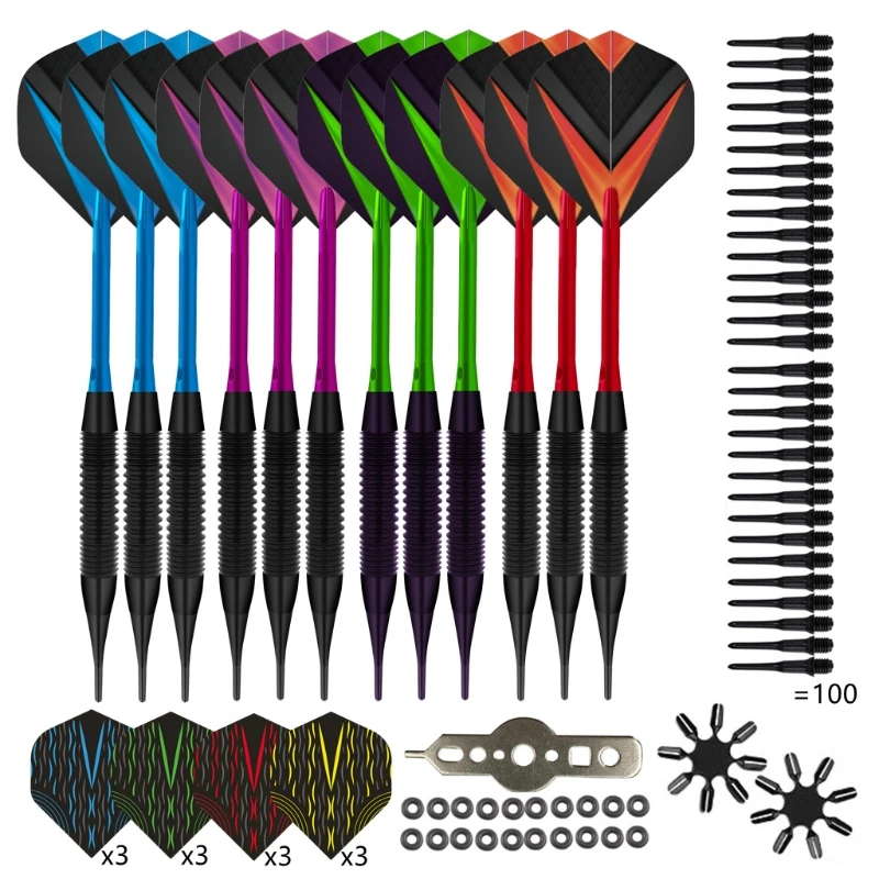 Nylon Tip Darts Set Professional Darts Darts Sets with Aluminum Shafts E56D
Nylon Tip Darts Set Professional Darts Darts Sets with Aluminum Shafts E56D