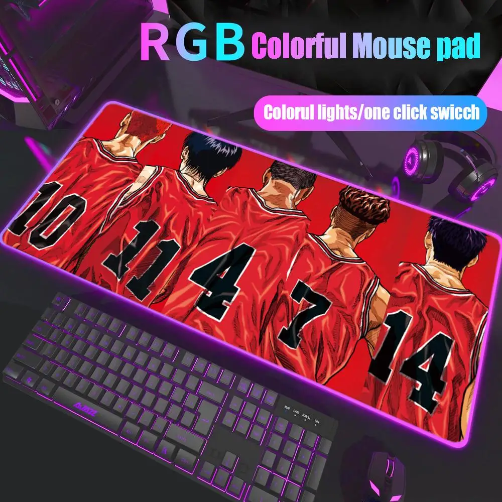 Anime Slam Dunk Mouse Pad Gamer Rgb Desk Mat Back Light Led Mousepad Setup Gaming Accessories Deskmat Big Mousepepad Backlight
Anime Slam Dunk Mouse Pad Gamer Rgb Desk Mat Back Light Led Mousepad Setup Gaming Accessories Deskmat Big Mousepepad Backlight