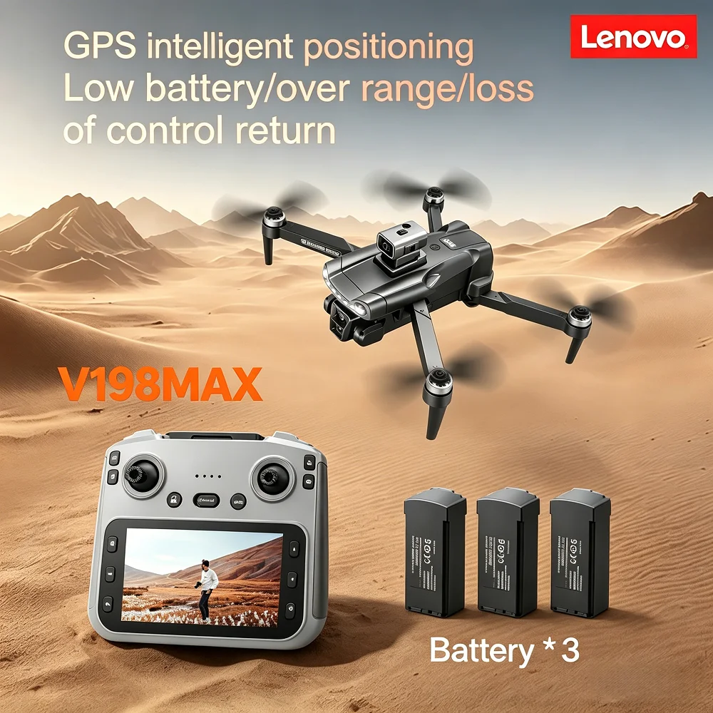 Lenovo V198MAX Foldable Quadcopter 8K HD Dual Camera 50X Zoom 90° Remote Control Angle Intelligent Obstacle Avoidance Brushless
Lenovo V198MAX Foldable Quadcopter 8K HD Dual Camera 50X Zoom 90° Remote Control Angle Intelligent Obstacle Avoidance Brushless