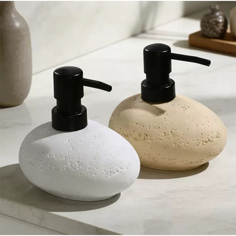 Creative Pebble Liquid Soap Bottle Ceramic Foam Dispenser for Home Shower Gel and Shampoo Refill Bottle Bathroom Accessories New
Creative Pebble Liquid Soap Bottle Ceramic Foam Dispenser for Home Shower Gel and Shampoo Refill Bottle Bathroom Accessories New