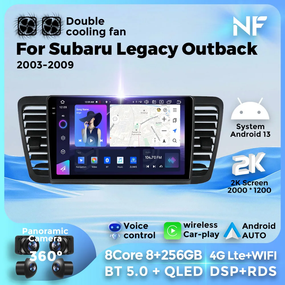 Android 13 Car Radio 8GB+256GB For Subaru Legacy 4 Outback 3 2003 - 2009 Navigation GPS Multimedia Video Player Wireless Carplay
Android 13 Car Radio 8GB+256GB For Subaru Legacy 4 Outback 3 2003 - 2009 Navigation GPS Multimedia Video Player Wireless Carplay