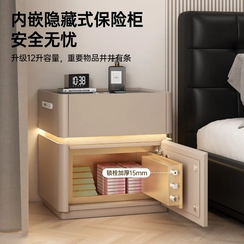 Solid wood intelligent integrated simple household bedroom with lock small safe
Solid wood intelligent integrated simple household bedroom with lock small safe