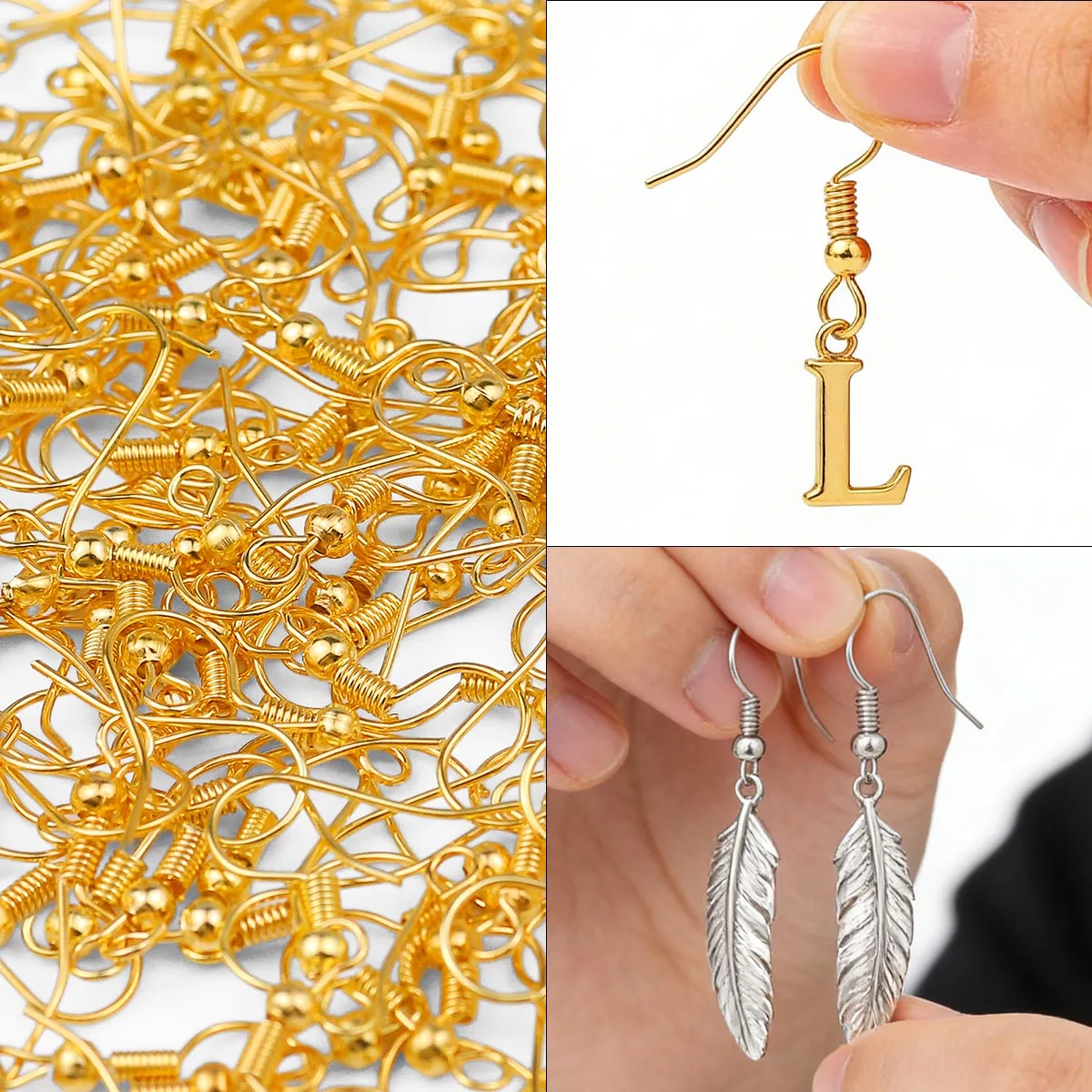 200pcs 20mm Gold Earring Findings Earrings Clasps Hooks Fittings DIY Jewelry Crafts Making Alloy Hook Drop Earrings Accessories
200pcs 20mm Gold Earring Findings Earrings Clasps Hooks Fittings DIY Jewelry Crafts Making Alloy Hook Drop Earrings Accessories