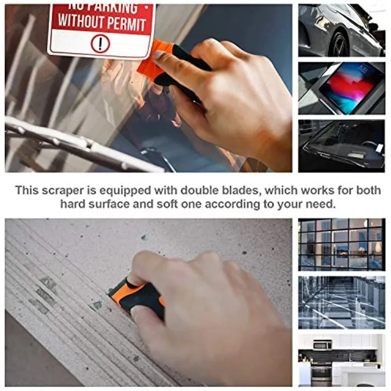 21pcs Double Edge Razor Blade Scraper Remover Tool Set Sharp Blades for Labels Stickers Decals Removal Tint Vinyl
21pcs Double Edge Razor Blade Scraper Remover Tool Set Sharp Blades for Labels Stickers Decals Removal Tint Vinyl