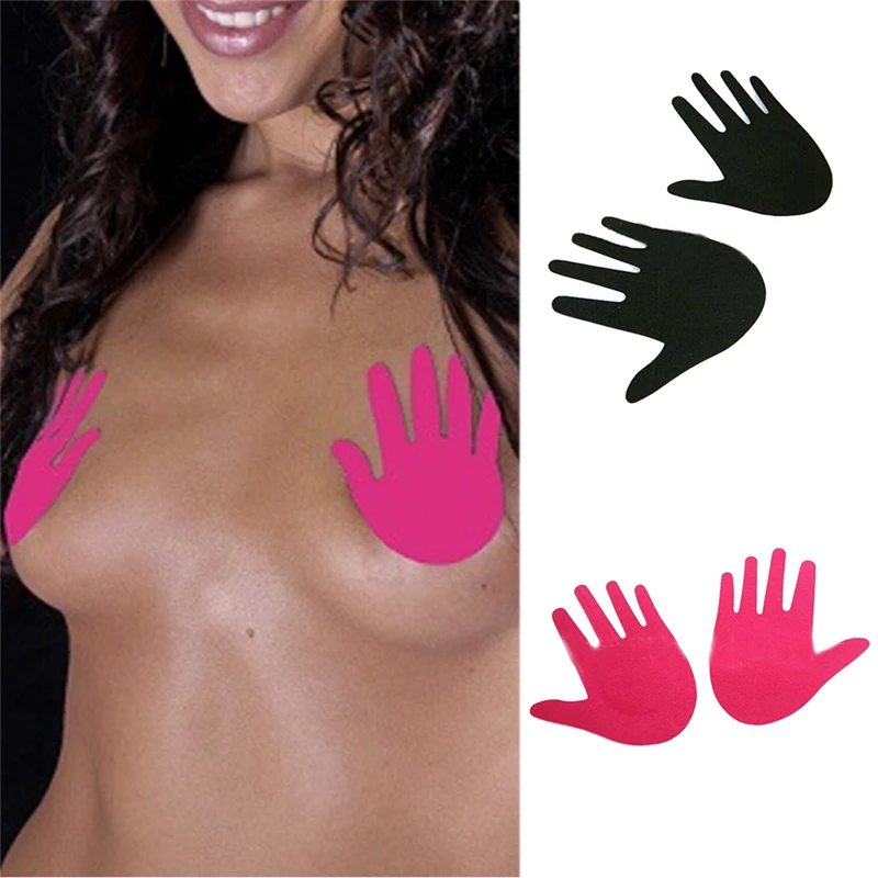 1 Pair Disposable Nipple 7.5 X4cm Women Black Invisible Hand Shape Bra Pads Adhesive Nipple Covers Body Breasts Stickers
1 Pair Disposable Nipple 7.5 X4cm Women Black Invisible Hand Shape Bra Pads Adhesive Nipple Covers Body Breasts Stickers