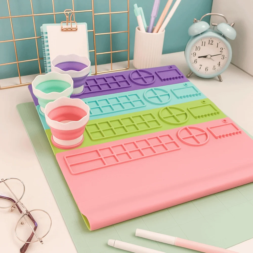Silicone Silicone Painting Mat Non-Stick Hexagon Art Silicone Craft Mat Creative Scrubbable Graffiti Painting Mat Tools
Silicone Silicone Painting Mat Non-Stick Hexagon Art Silicone Craft Mat Creative Scrubbable Graffiti Painting Mat Tools