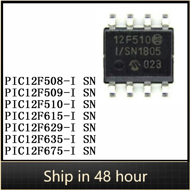 10Pcs PIC12F508-I SN PIC12F509-I PIC12F510-I PIC12F615-I PIC12F629-I PIC12F635-I PIC12F675-I 8-bit MCU IC Chip
10Pcs PIC12F508-I SN PIC12F509-I PIC12F510-I PIC12F615-I PIC12F629-I PIC12F635-I PIC12F675-I 8-bit MCU IC Chip