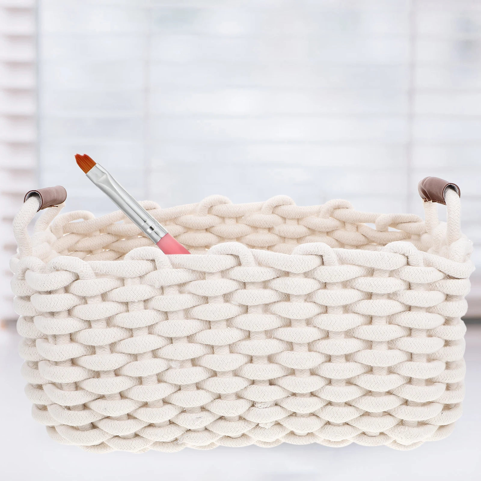 Storage Basket Organizer Cotton Rope Beige Woven Home Toy Clothes Desktop Sundries Container Nursery Closet Decor
Storage Basket Organizer Cotton Rope Beige Woven Home Toy Clothes Desktop Sundries Container Nursery Closet Decor