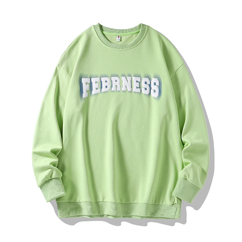 New autumn and winter fashion casual men's hoodie FEBRNESS letter printing novelty round neck loose long sleeve men's top
New autumn and winter fashion casual men's hoodie FEBRNESS letter printing novelty round neck loose long sleeve men's top