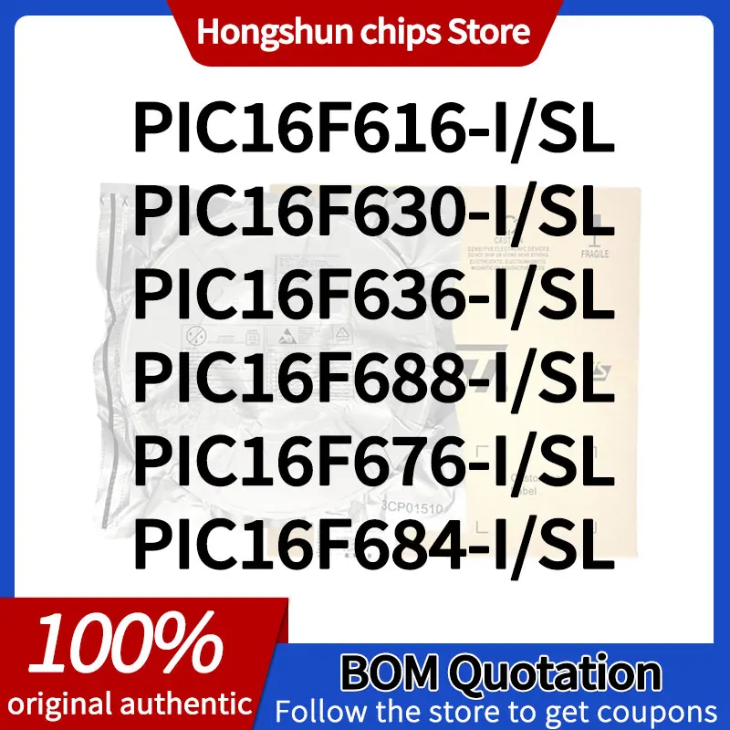 PIC16F616 PIC16F630 PIC16F636 PIC16F688 PIC16F676 PIC16F684-I/SL New version
PIC16F616 PIC16F630 PIC16F636 PIC16F688 PIC16F676 PIC16F684-I/SL New version