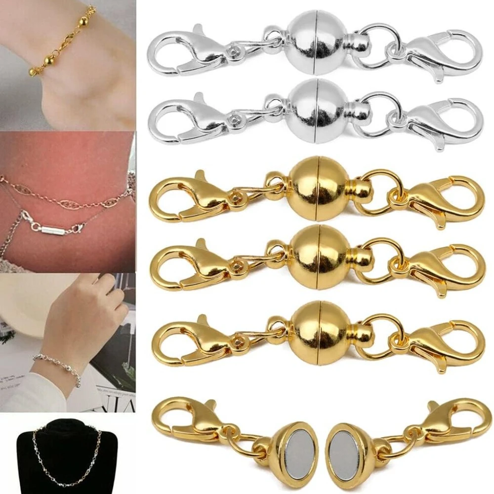 10pc Golden Silvery Colour Round Strong Magnetic Connector Clasp End Clasp Finding Jewellery Making Bracelet Necklace
10pc Golden Silvery Colour Round Strong Magnetic Connector Clasp End Clasp Finding Jewellery Making Bracelet Necklace