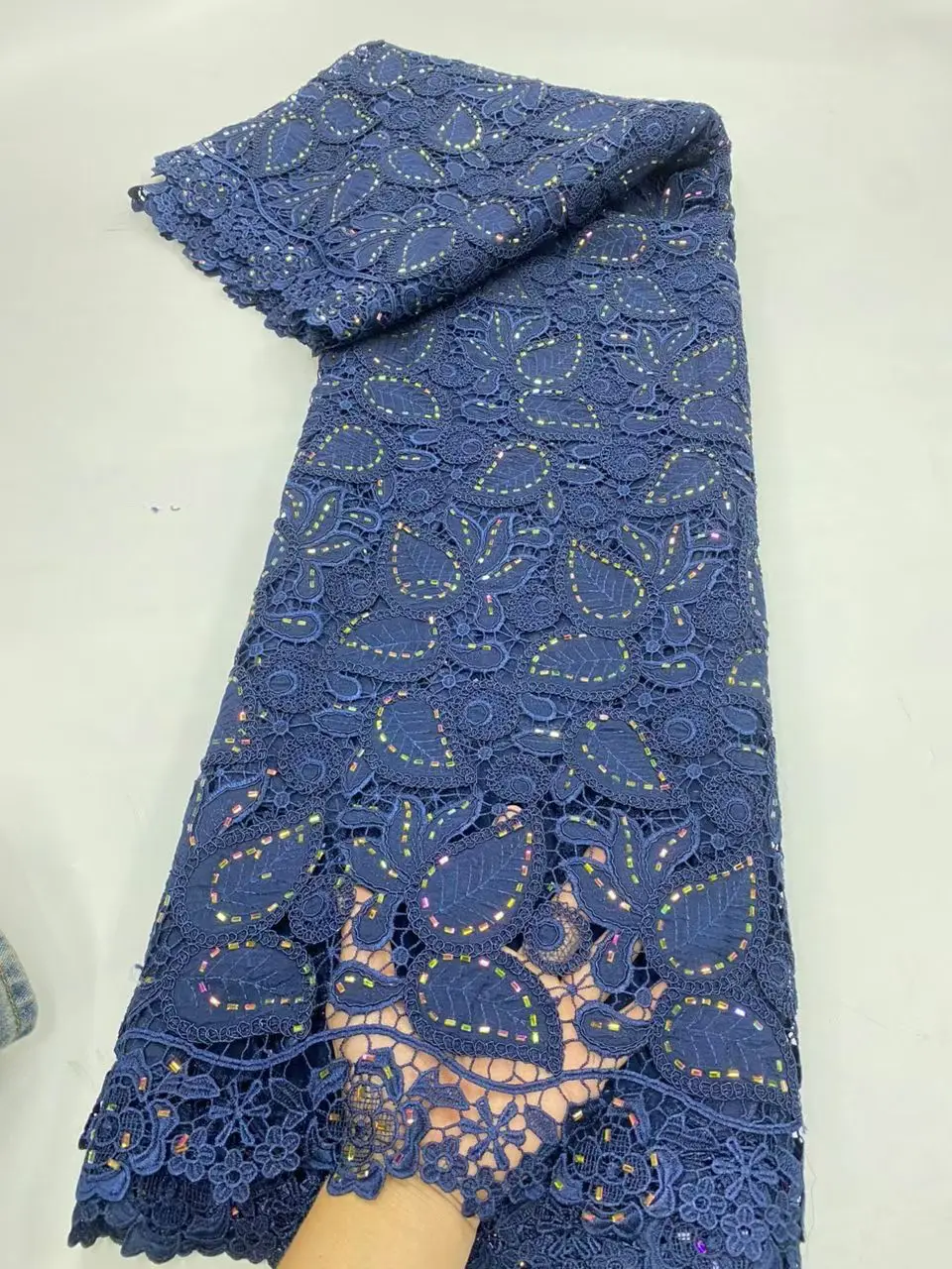 2026 African Nigerian High-Quality Tulle Lace Fabric Cotton Embroidery Guipure 5 Yards for Prom Dresses Sewing Damask JL571
2026 African Nigerian High-Quality Tulle Lace Fabric Cotton Embroidery Guipure 5 Yards for Prom Dresses Sewing Damask JL571