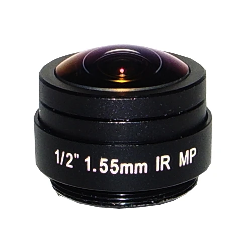 CS Mount 1.55mm IR Megapixel Fixed Iris 1/2" Fisheye Lens
CS Mount 1.55mm IR Megapixel Fixed Iris 1/2" Fisheye Lens