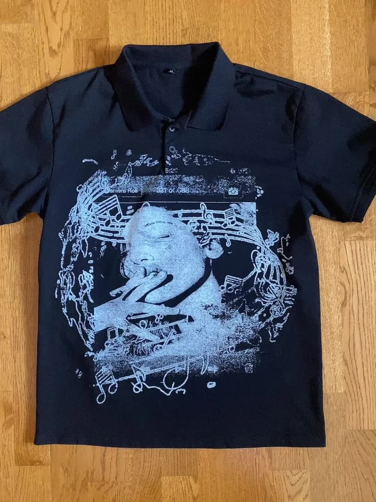 Y2k printed T-shirt long sleeved round neck top personalized dark retro trend INS loose hip-hop T-shirt
Y2k printed T-shirt long sleeved round neck top personalized dark retro trend INS loose hip-hop T-shirt