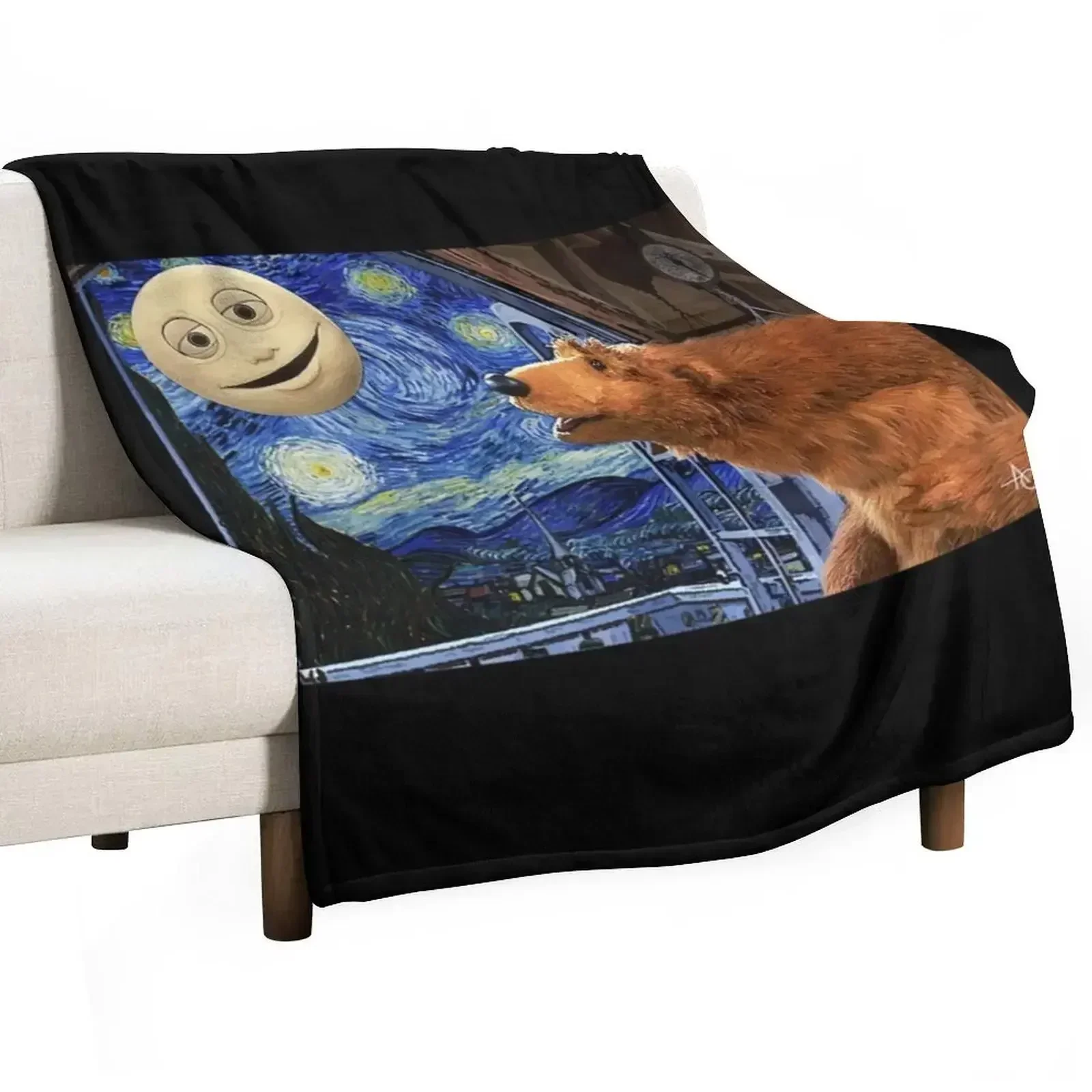 Bear in the big blue house with Starry night Throw Blanket Vintage halloween Blankets
Bear in the big blue house with Starry night Throw Blanket Vintage halloween Blankets