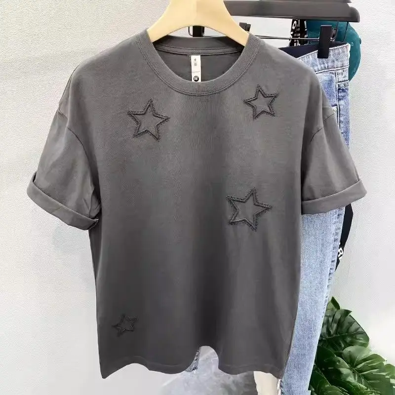 Minimalist 2024 Summer New Men's Crew Neck Embroidery All-match Stylish Trendy High Street Loose Short Sleeve T-shirt Tops
Minimalist 2024 Summer New Men's Crew Neck Embroidery All-match Stylish Trendy High Street Loose Short Sleeve T-shirt Tops