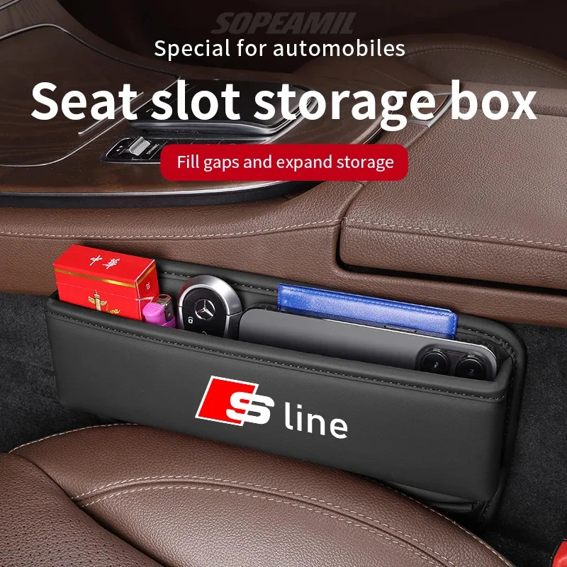 For Audi Sline A3 A4 A5 A6 A7 A8 Q3 Q5 Q7 Q8 RS3 RS4 S3 S4 Car Seat Crevice Storage Box Seat Gap Slot Organizer Auto Accessories
For Audi Sline A3 A4 A5 A6 A7 A8 Q3 Q5 Q7 Q8 RS3 RS4 S3 S4 Car Seat Crevice Storage Box Seat Gap Slot Organizer Auto Accessories