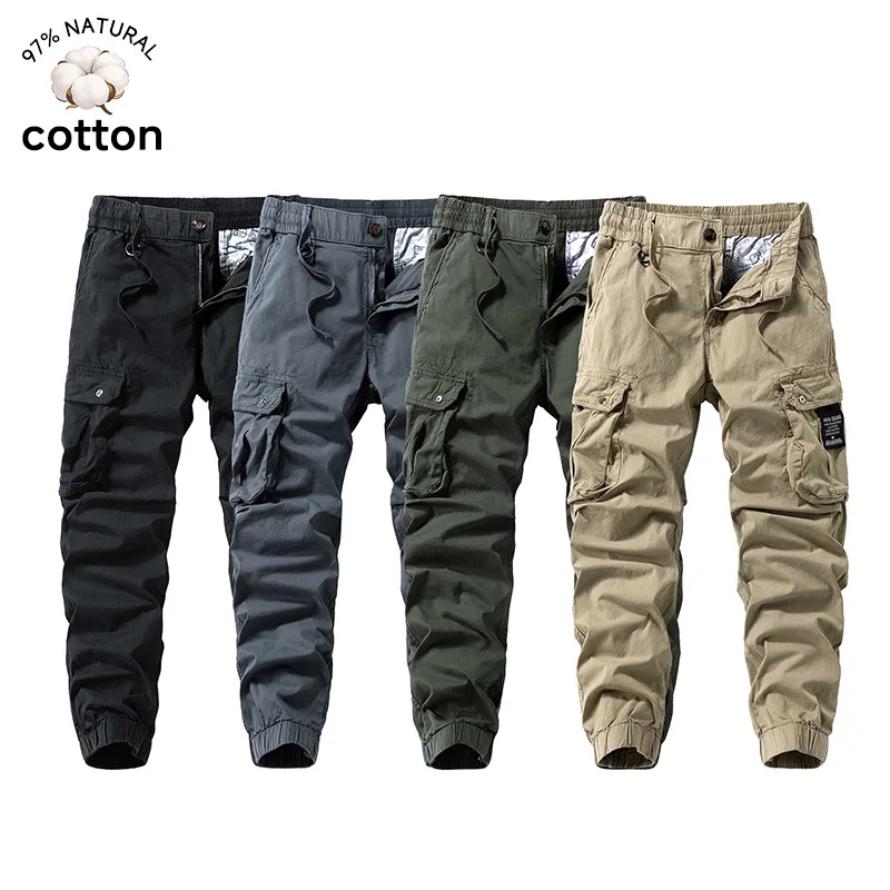2026 Men's Baggy Cargo Pants 97%Cotton Work Trousers Multi-Pocket Casual Sports Pants Elastic Waist Outdoor Overalls Trousers
2026 Men's Baggy Cargo Pants 97%Cotton Work Trousers Multi-Pocket Casual Sports Pants Elastic Waist Outdoor Overalls Trousers