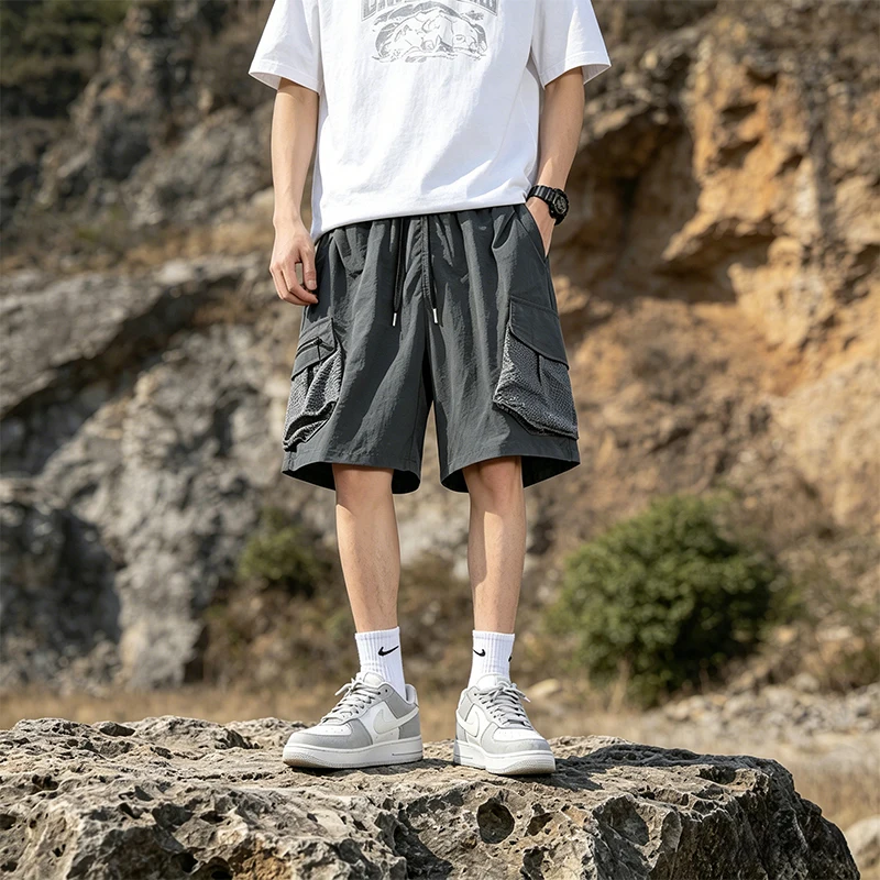 Outdoor Men's Solid Color Hiking Shorts with Multi Pockets Summer Quick Dry Work Cargo Shorts Men Large Pocket Shorts Bermuda
Outdoor Men's Solid Color Hiking Shorts with Multi Pockets Summer Quick Dry Work Cargo Shorts Men Large Pocket Shorts Bermuda