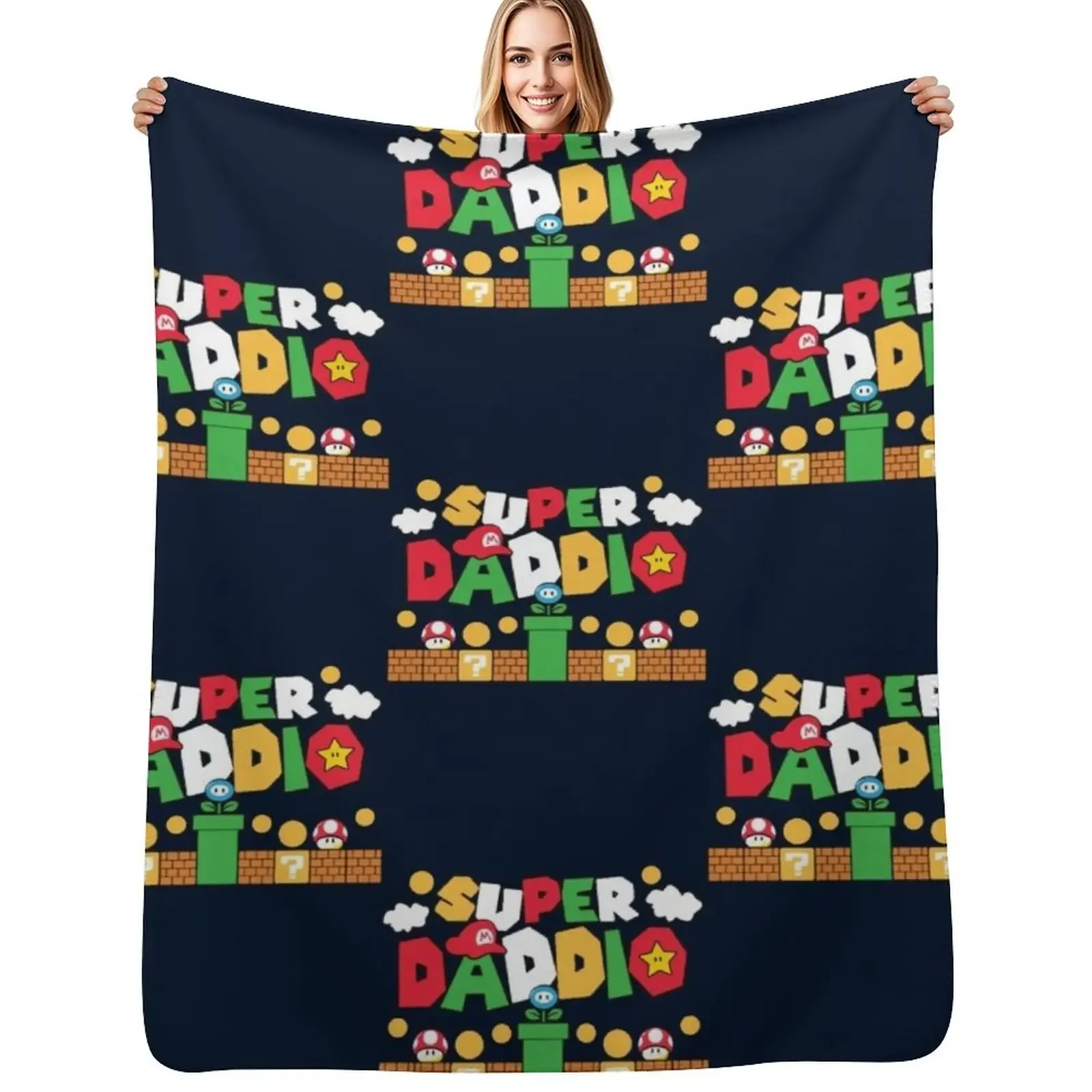 Chemise de jeu Super Daddio, chemise de nouveau papa, chemise Super Mommio, de fête des père Throw Blanket
Chemise de jeu Super Daddio, chemise de nouveau papa, chemise Super Mommio, de fête des père Throw Blanket