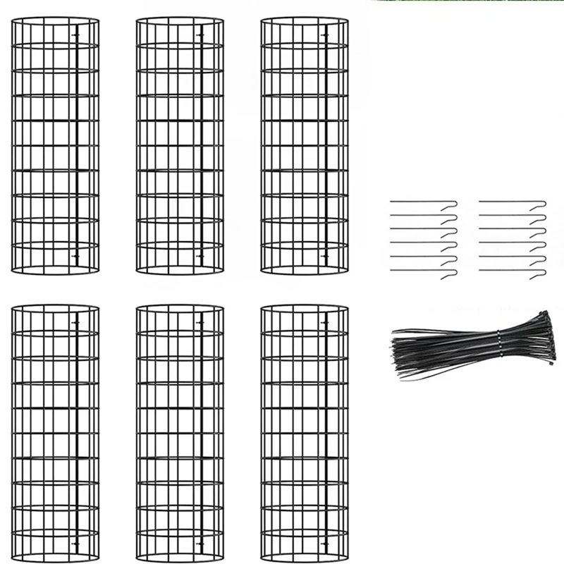Tree Trunk Protector, 6 Pack Plant Guard Protectors With Zip Ties & Metal Stakes, Garden Protection Tree Wrap Cage, Durable
Tree Trunk Protector, 6 Pack Plant Guard Protectors With Zip Ties & Metal Stakes, Garden Protection Tree Wrap Cage, Durable