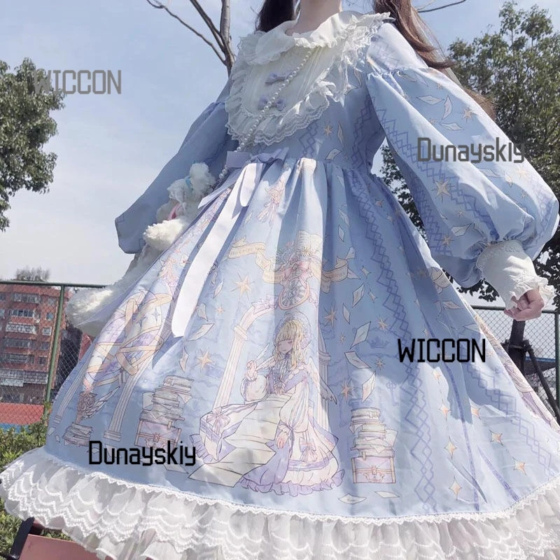 princess Lolita Dress Jirai Kei cosplay Sweet Lolita Long New Student Cute Long Sleeve Lolita Angel Print OP kawaii Fairy Style
princess Lolita Dress Jirai Kei cosplay Sweet Lolita Long New Student Cute Long Sleeve Lolita Angel Print OP kawaii Fairy Style