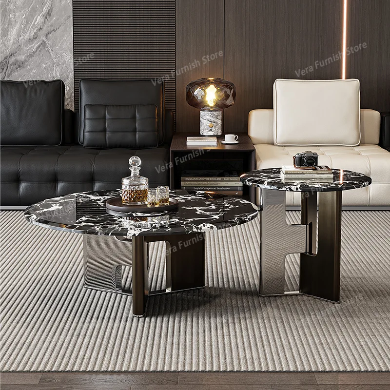 Italian Minimalist Marble Coffee Tables Nordic High-end Living Room Artistic Side Table Stainless Steel Home Furniture FYCT
Italian Minimalist Marble Coffee Tables Nordic High-end Living Room Artistic Side Table Stainless Steel Home Furniture FYCT