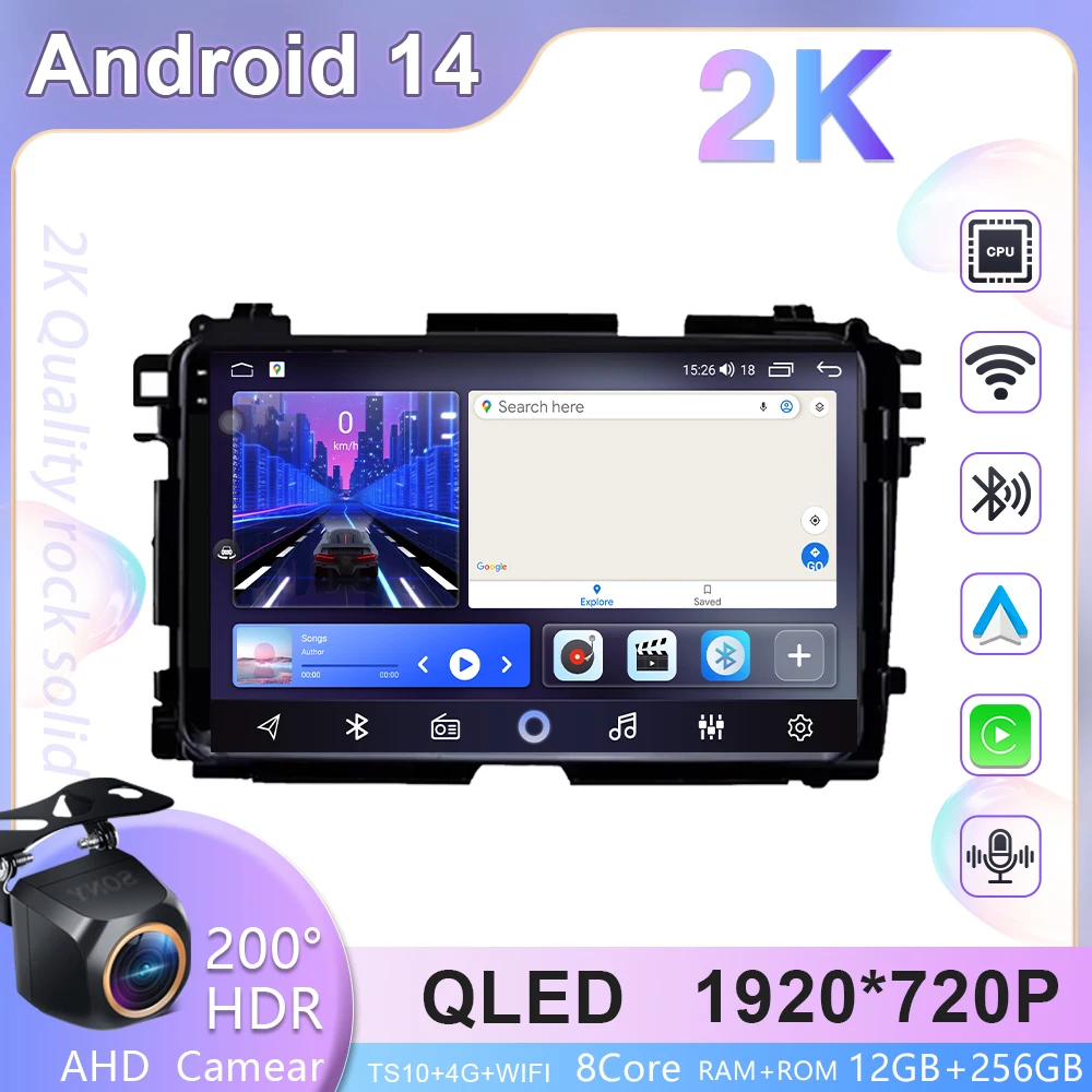 For Honda Vezel HR V HRV XRV 2015 2016 2017 2018 2019 2020 Android Auto Car Radio GPS Navigation WIFI Multimedia Stereo Carplay
For Honda Vezel HR V HRV XRV 2015 2016 2017 2018 2019 2020 Android Auto Car Radio GPS Navigation WIFI Multimedia Stereo Carplay